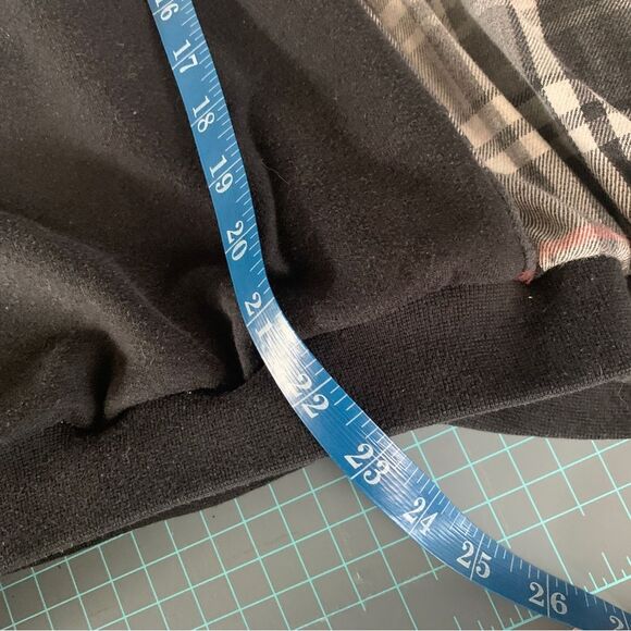 Upcycled Inuit Sweatshirt Flannel Sleeves 
Top - Picture 4 of 5